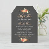 Tea Bag High Tea Bridal Shower Invitation (Standing Front)