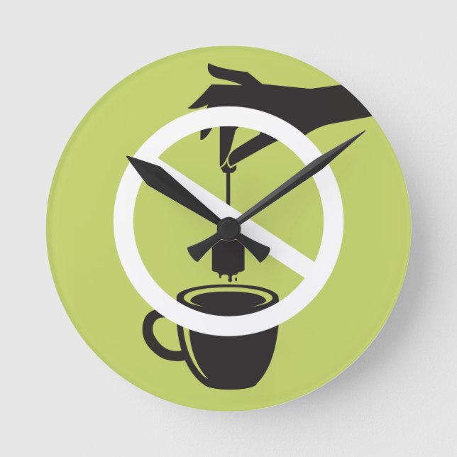 Tea Bag Round Clock (Front)