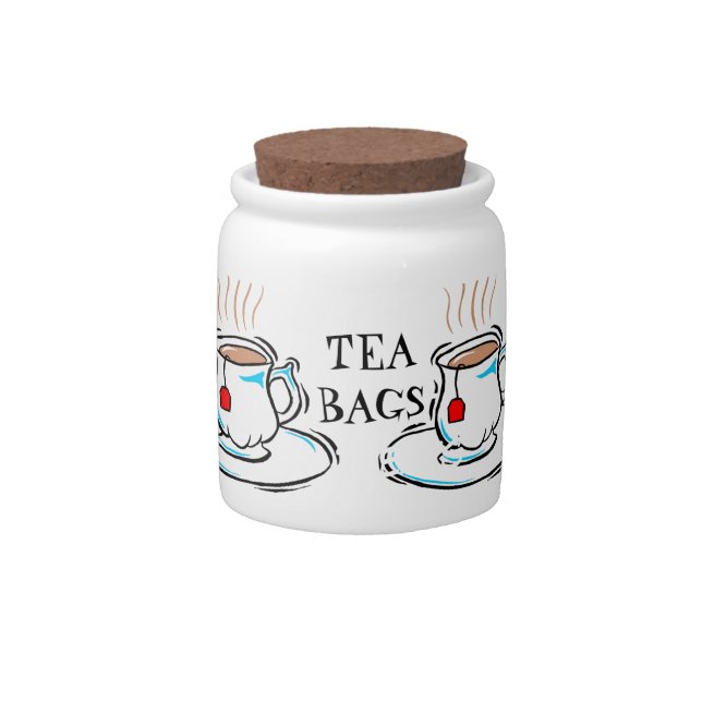 Tea Bag Storage Jar (Front)