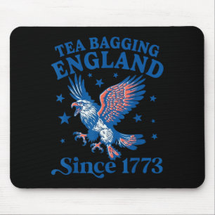 Tea Bagging England Since 1773 Patriotic Eagle 4th Mouse Pad