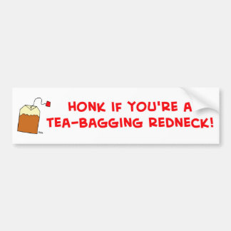 tea-bagging redneck bumper sticker