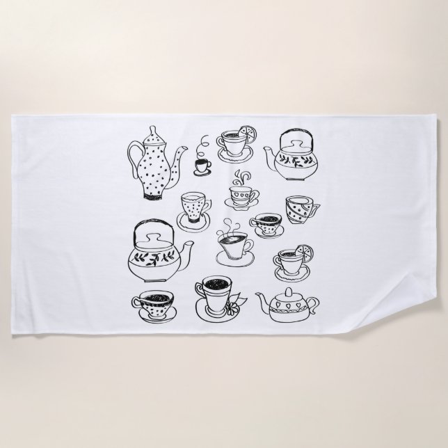 Tea Beach Towel (Front)