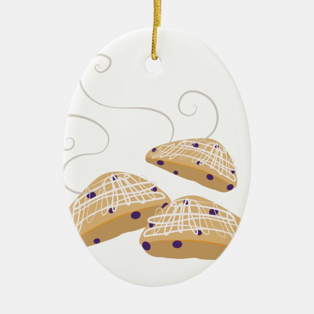 Tea Biscuits Ceramic Ornament (Front)