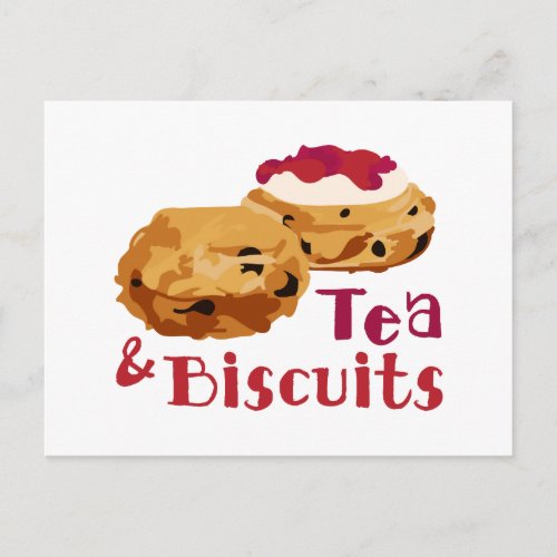 Tea  Biscuits Postcard