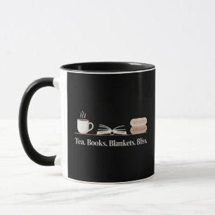 Tea Books Blankets Bliss Cozy Reader Mug