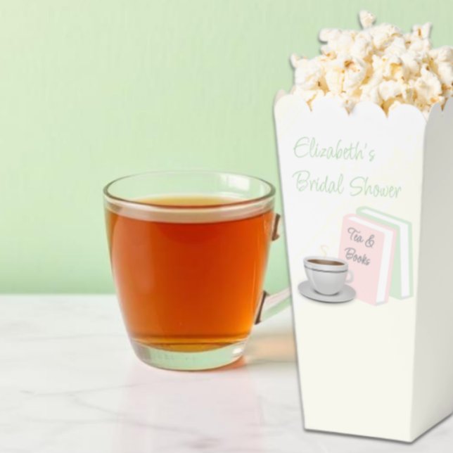 Tea & Books Bridal Shower Favor Boxes (Creator Uploaded)