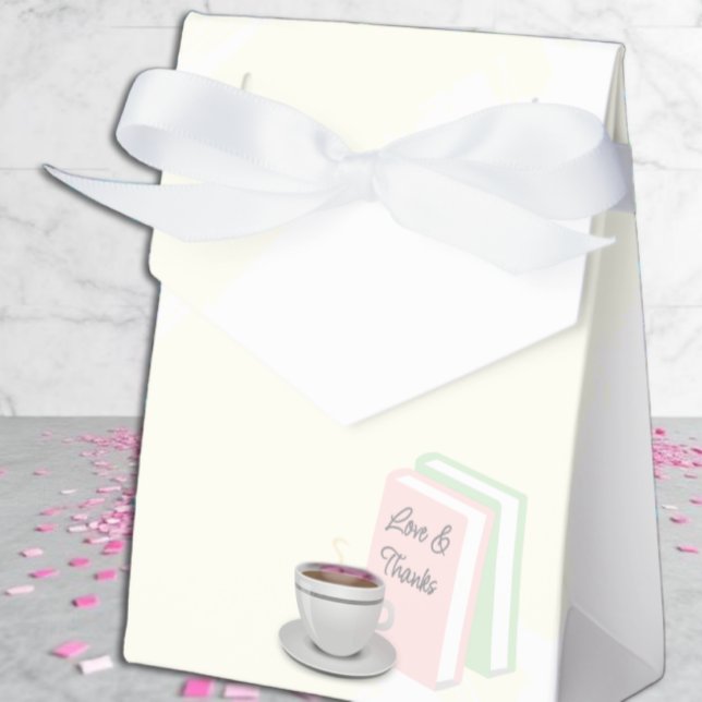 Tea & Books Bridal Shower Favor Boxes (Creator Uploaded)