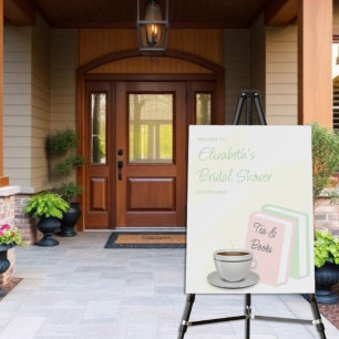 Tea & Books Bridal Shower Foam Board