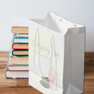 Tea & Books Bridal Shower Mystery Book Medium Gift Bag