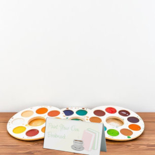 Tea & Books Bridal Shower Paint A Bookmark Table Tent