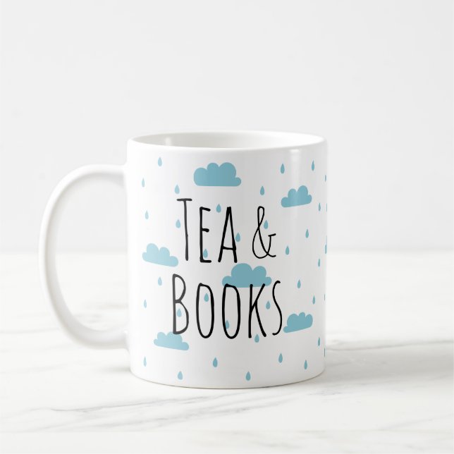Tea & Books Coffee Mug (Left)