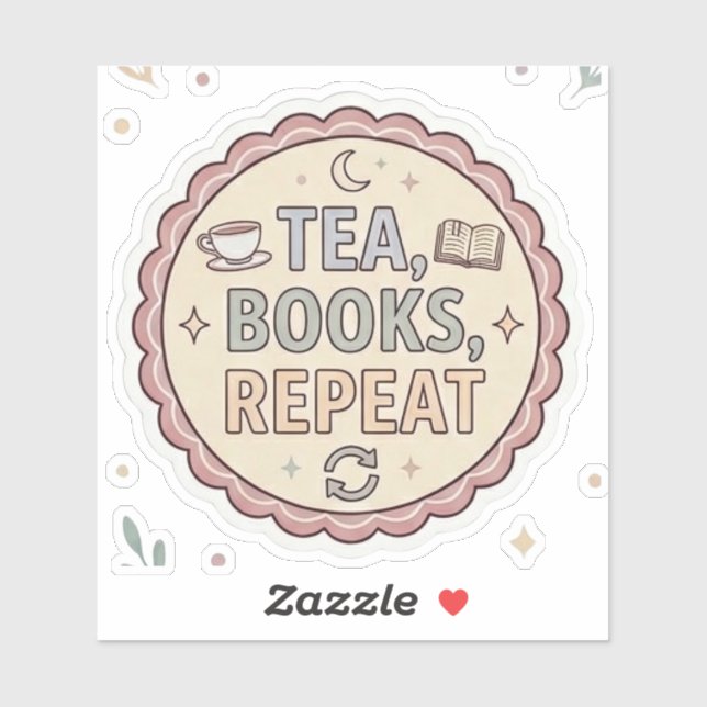 Tea Books Repeat Sticker (Sheet)