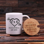 Tea Box Set with Bamboo Lid and Coffee Mug (Front)