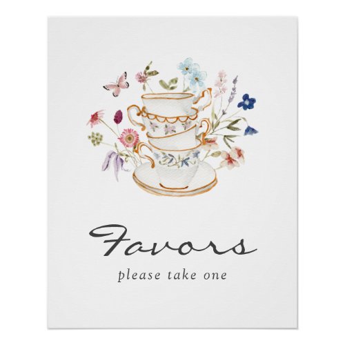 Tea Bridal Favors Poster