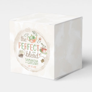 Tea Bridal Wedding Shower The Perfect Blend Party Favor Boxes