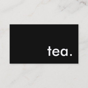 tea. business card