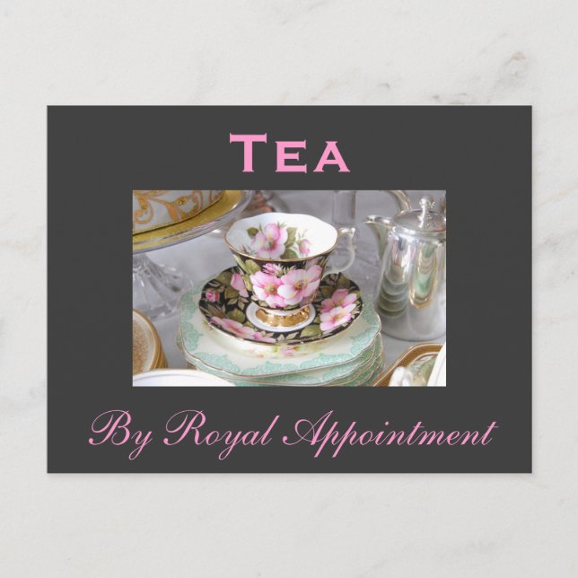 Tea 'By Royal Appointment' Postcard (Front)
