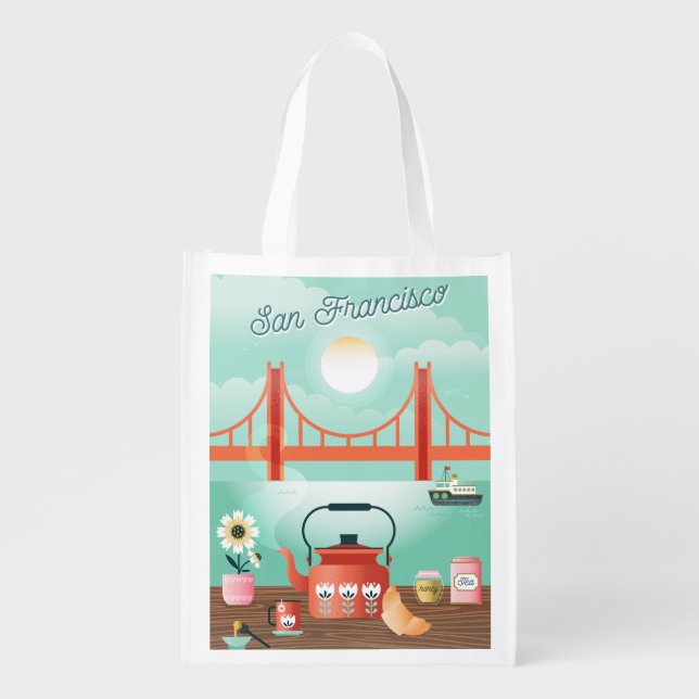 Tea by the Bay Tote (Front)