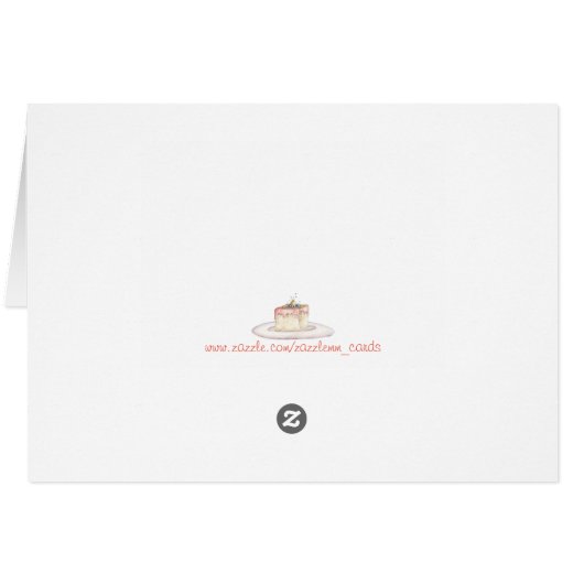 Tea & Cake - Blank Card (Back Horizontal)