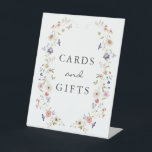 Tea Cards and Gift Sign<br><div class="desc">Let Your Special Day Blossom with this Tea Cards and Gift Sign! This design features stunning hand-painted watercolor florals in hues of deep purple, dusty blue, and blush pink with sage greenery. Whether you're hosting a garden party or a cozy, intimate gathering, this beautiful design will bring a special touch...</div>