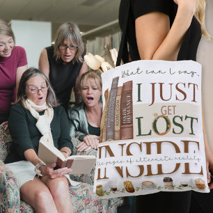 Tea Coffee and Books Reading Book Lover Tote Bag