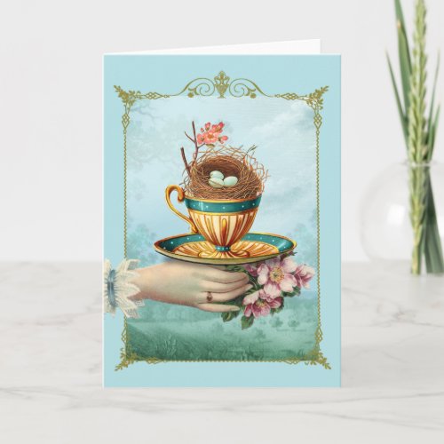 Tea Cup and Nest Card