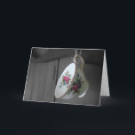 Tea Cup Birthday Card (Large Print)<br><div class="desc">A Tea Cup Birthday Card with a black and white to color design. Large Print verse for easy reading.</div>