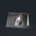 Tea Cup Birthday Card (Large Print)<br><div class="desc">A Tea Cup Birthday Card with a black and white to color design. Large Print verse for easy reading.</div>