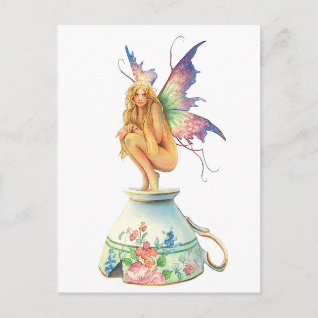 Tea Cup Fairy Postcard (Front)