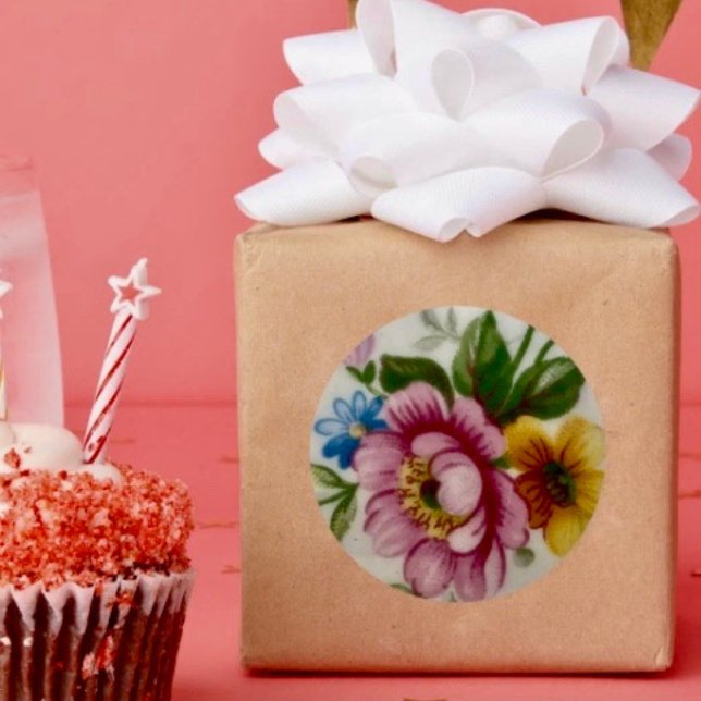 Tea Cup Floral Bouquet Sticker (Creator Uploaded)