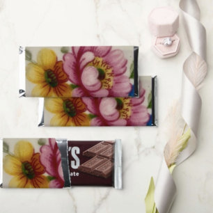 Tea Cup Floral Hershey's Chocolate Bars (1.55 oz.)