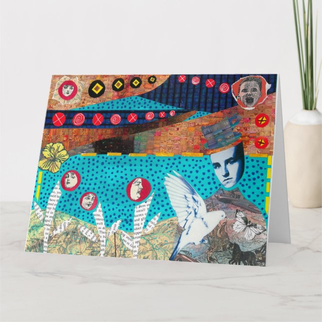 Tea Cup Head Greeting Card (Front)