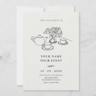 Tea cup invitation