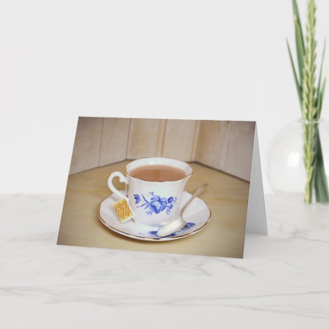 Tea Cup Note Card (Front)
