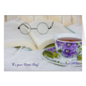 tea cup on fur for Name Day (Front Horizontal)