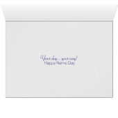 tea cup on fur for Name Day Cards (Inside Horizontal (Bottom))