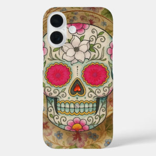 Tea Cup Sugar Skull iPhone 16 Case