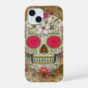 Tea Cup Sugar Skull iPhone 15 Case