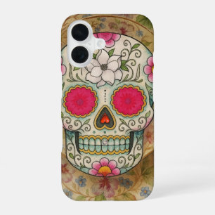 Tea Cup Sugar Skull iPhone 16 Case