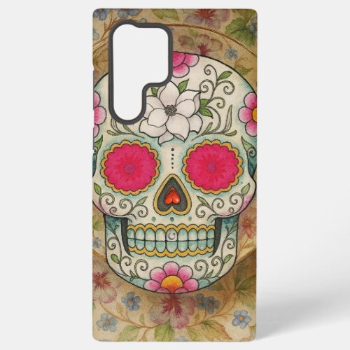 Tea Cup Sugar Skull Samsung Galaxy S22 Ultra Case