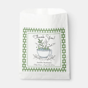 Tea Cup Tea Party Baby Shower Favor Bag