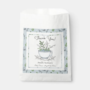 Tea Cup Tea Party Baby Shower Favor Bag