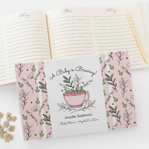 Tea Cup Tea Party Baby Shower Guest Book
