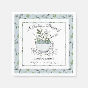 Tea Cup Tea Party Baby Shower Napkins
