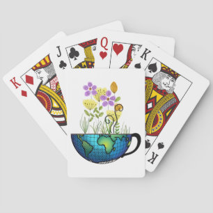 Tea Cup World Poker Cards