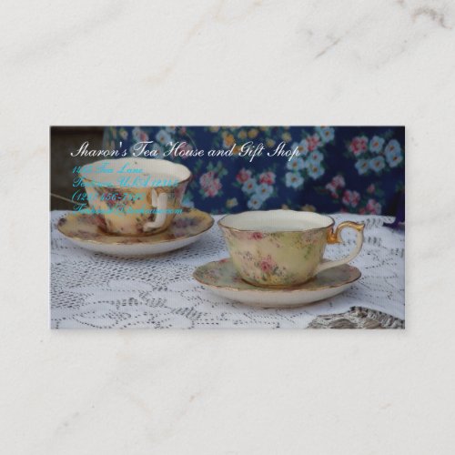 Tea Cups Business Cards