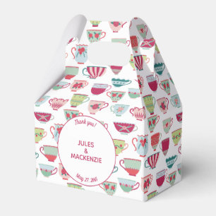 Tea Cups Modern Vintage Favor Boxes
