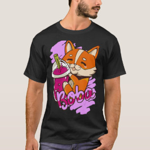 tea cute animation boba T-Shirt