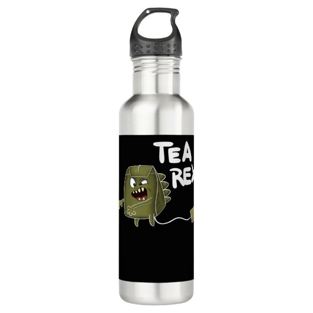 tea dinosaur stainless steel water bottle (Front)