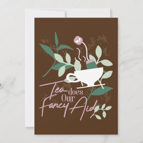 Tea does our fancy aid holiday card